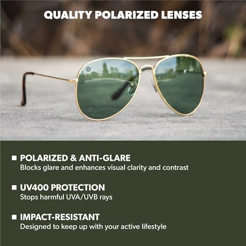 Image of Knockaround Polarized Aviator Sunglasses for Men & Women - UV Protection