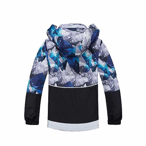 Toddler Kids Boys Waterproof Raincoat Jacket Lightweight Spring Outdoor Windbreaker Hooded Packable Zip Lined Warm2