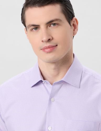 Image of Symbol Premium Men's 100% Cotton Formal Shirt | Textured Self Design | Regular Fit | Taped Construction | Available in Plus Sizes