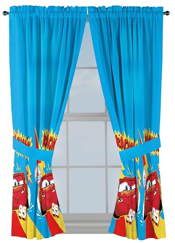 Sunny Side Up Window Curtains for Kids Bedroom 4-Piece Drape