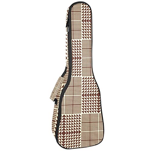 Housse pour ukulélé ténor motif écossais imperméable 61cm