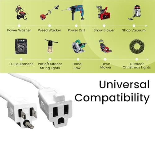 Go Green Power Inc. GG-13740WH-M 16/3 Sjtw Outdoor Extension Cord thumb #5