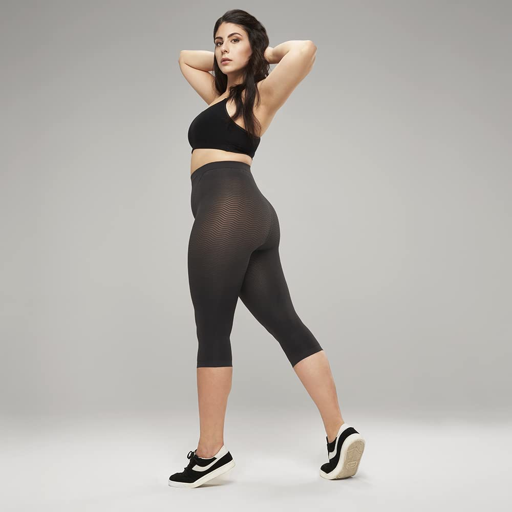SOLIDEA Legging Femme Capri Silver Wave Corsaro Sport Micro-massant