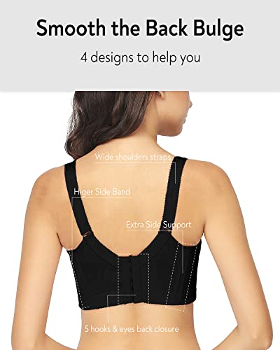 FallSweet Plus Size Lace Bra C Cup Wide Back Push Up Brassiere for Women4