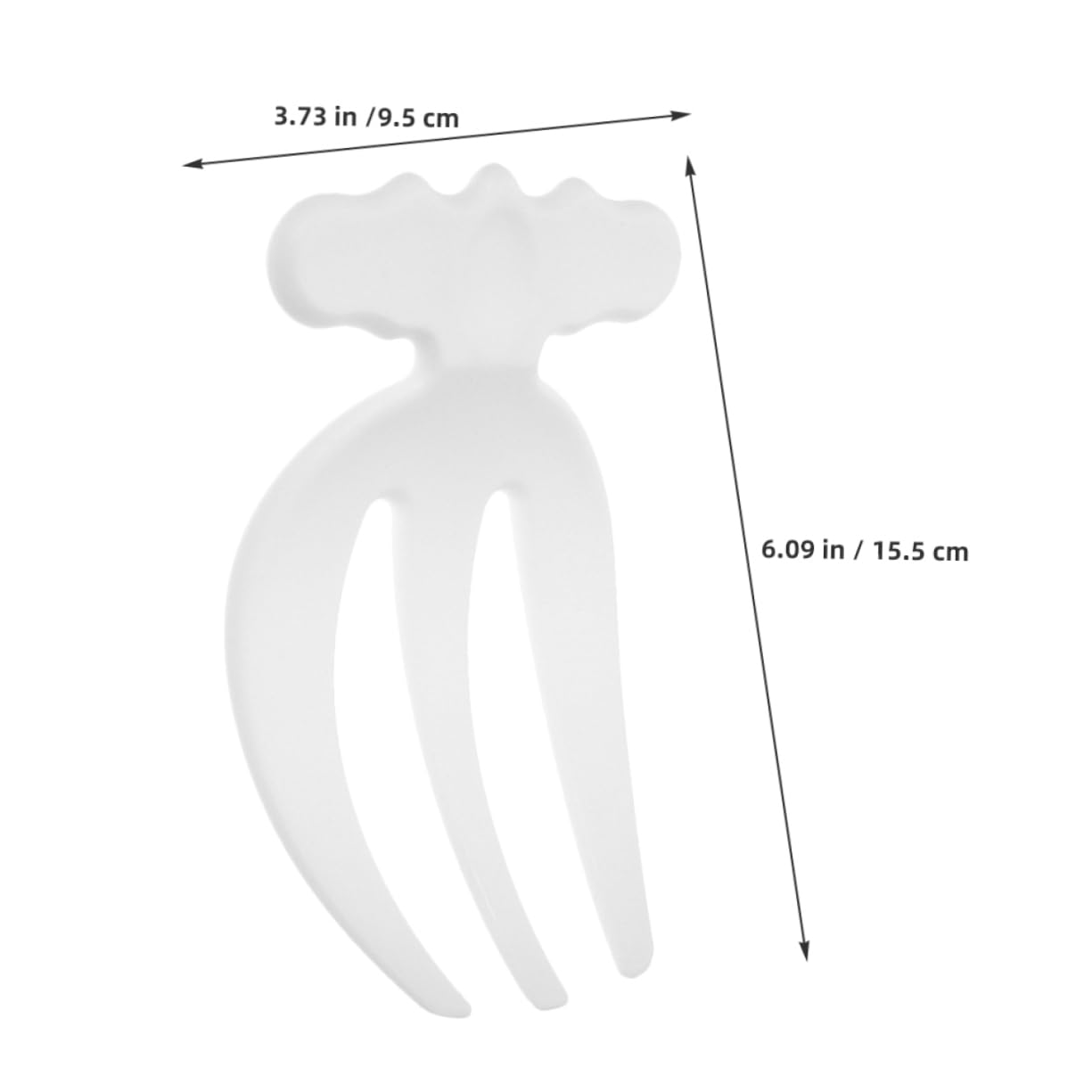 Cabilock 6pcs Creative Plastic Salad Forks Three Prong Mixing Claws for Easy Stirring Serving Kitchen Tool for Home Restaurants Hotels