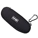 COSMOS ® Soft Neoprene Sunglasses and Eyeglasses Safety Pouch Case with Carabineer Clip - Works with Ray Ban, Oakley and More!