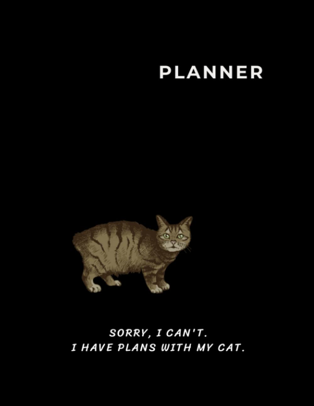 Manx Cat Undated Planner: Weekly Planner Undated 8.5 x 11 inches, 110 pages, Manx Cat Gift