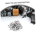 SOLUSTRE 100pcs Tube Fixed Clamps Easy Install Cable Holders for Various Pipes Multipurpose Wire Clips for Automotive Industrial and Outdoor Applications