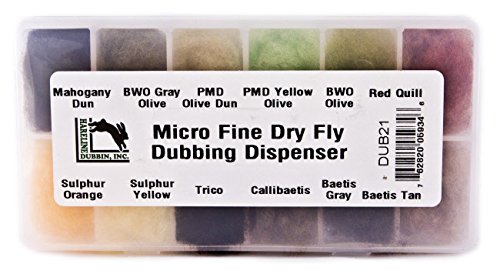 Lot De 10 Dubbings Poils De Lièvre Fins HENDS Pour Montage Mouche - 10 Couleurs