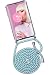 Produktbild ONEFLOW Handykette 'Twist Case' Kompatibel mit Samsung Galaxy A71 - Hülle mit Band abnehmbar Smartphone Necklace, Silikon Handyhülle zum Umhängen Kette wechselbar - Mint Rosa