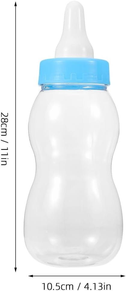 Alasum Baby Bottle Piggy Bank Clear Plastic Saving Pot 11.02 Inch Kids Money Box Desktop Decoration Birthday Gift for Children