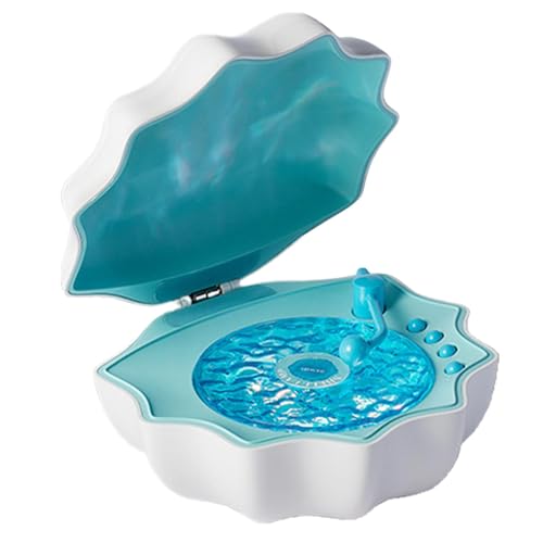 Altavoz de ondas con lámpara de ambiente regulable y diseño de concha