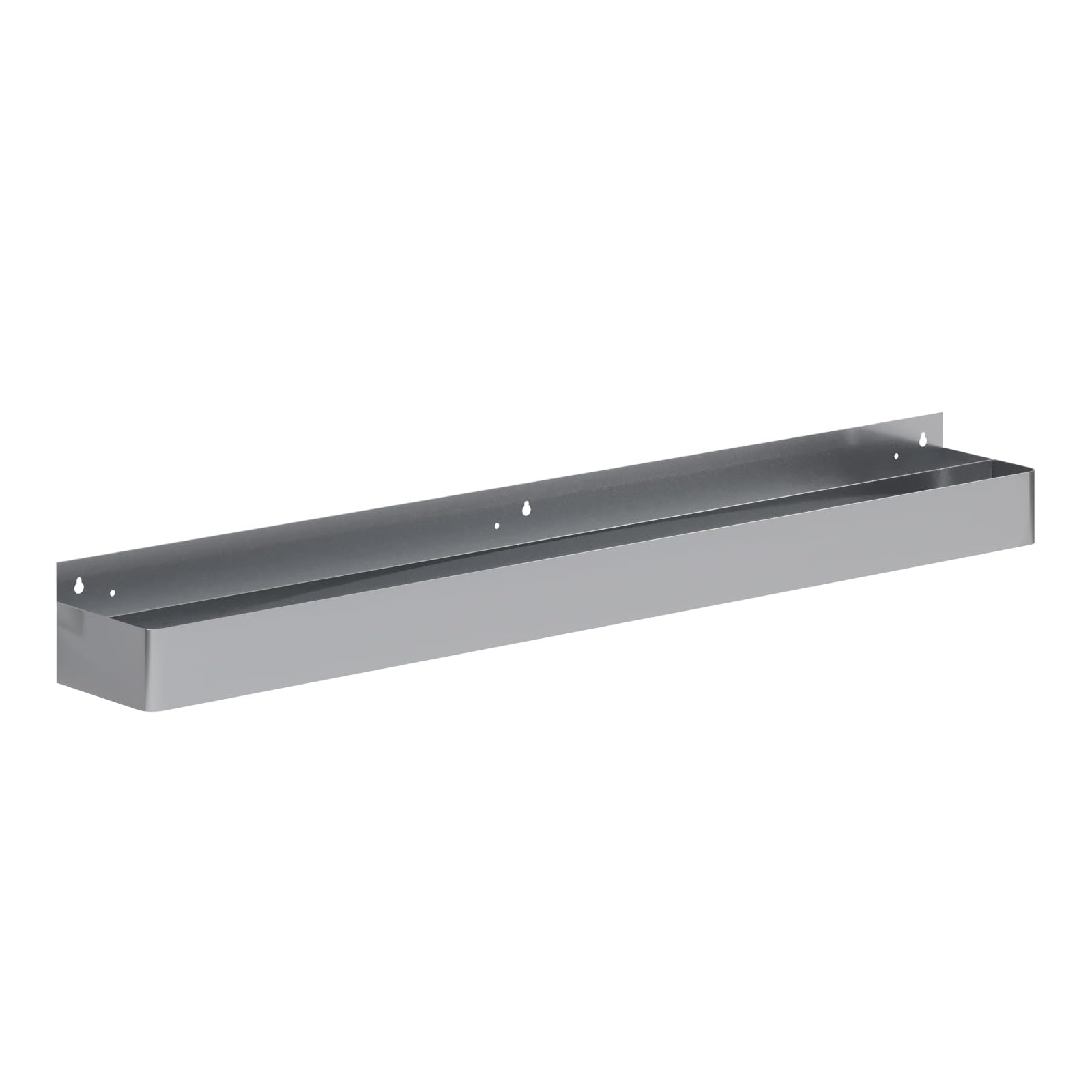 AmGood 60 in. Abreast Double-Tier Stainless Steel Speed Rail - Keyhole Wall Mount Bar Speed Rack, 18-Gauge NSF Liquor Bottle Holder for Bars, Restaurants &amp; Home Bars