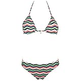 Chiemsee Damen Lana Triangle Bikini, zigzag multi, XS