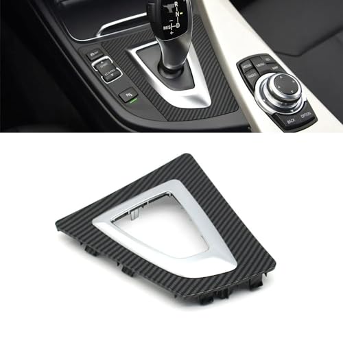 Goodithy Compatible with BMW 3 4 Series, Carbon Fiber Gear