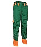 Passform: Z Cofra V491-0-08A.Z/5 CHAIN STOP Hose, 65% Polyester, 35% Baumwolle, 260 G-M² Grün/Orange, Größe /5