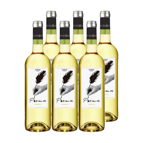 Cuatro Rayas POEMA. Vino Blanco Verdejo D.O. Rueda (6 Botellas x 750ml)