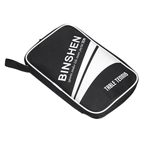 PATIKIL Ping Pong Paddle Case, Table Tennis Racket Case Soft Cover Container Bag Mesh for Sports Accessories, Black