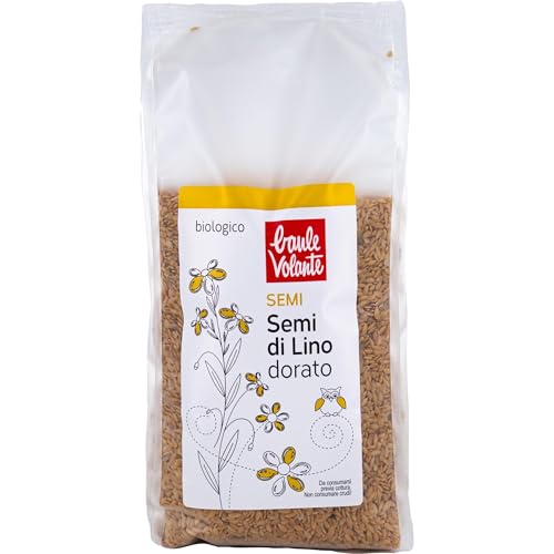 Baule Volante Semi di Lino Bio - Semi di Lino Dorati - Ricco di Proteine ​​e Fibre - Perfetti...