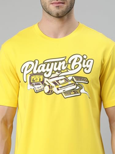 Image of XTEP PlayinBig Basketball Series, Basketball T-Shirts, Topwear, 100% Polyester, Basketball Inspired Style, Loose Fit, Basketbal Chest Print T-Shirt for Men (Multi Color Options)