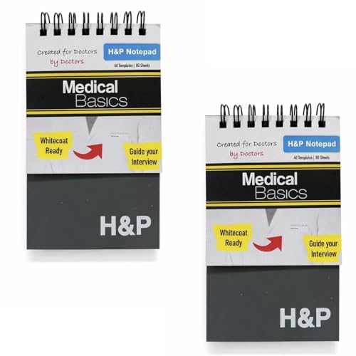 Cahier d'histoire médicale H&P pour ne plus perdre vos notes de diagnostic