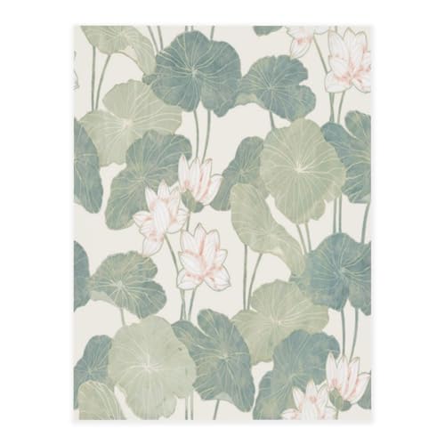 AUGUSTRUSH Wasserfeste Kristall-Aufkleber Lilienpads 26,5x20cm