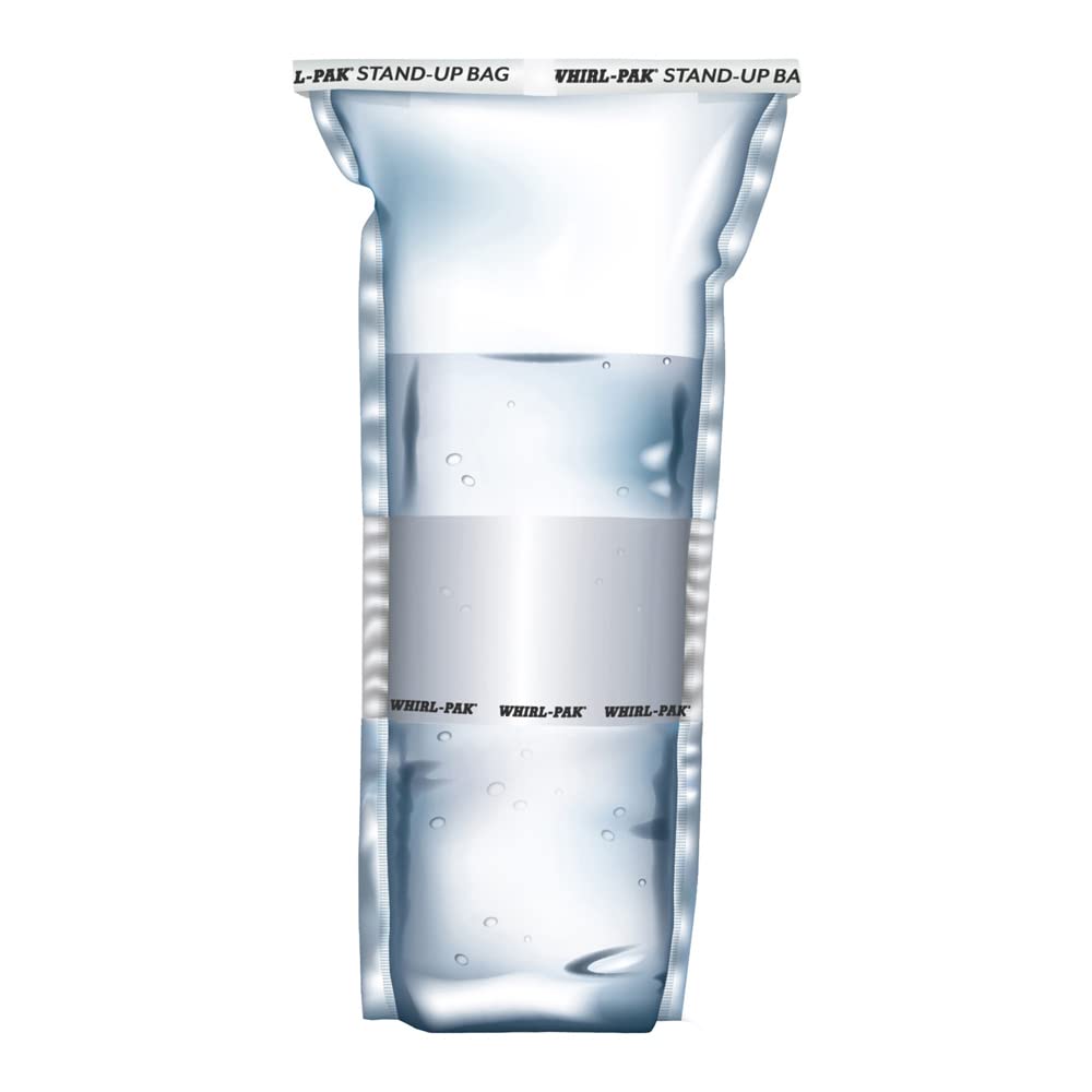 Whirl-Pak 1-7285 - Bolsas de polietileno de baja densidad con campo de escritura, autoadhesivas, estéril, 2041 ml de volumen, 380 mm de largo x 190 mm de ancho, 50 unidades, transparente