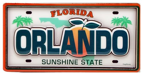 Imán rectangular de MDF doble capa Orlando Florida 2x4" miniatura 1
