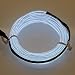 Produktbild Lerway 3M Elektrolumineszenz Neon EL Wire Rope Kabel LED für Weihnachten Party, Kostüm Rave Dekoration,Autobatterie Beleuchtung Flexibel Licht Streifen - Weiß