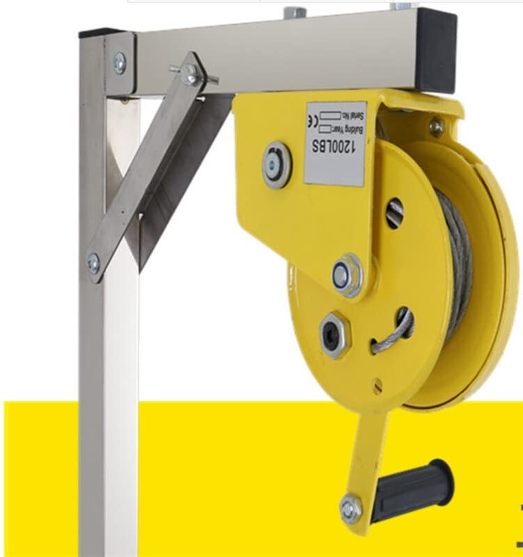 Herramienta para instalación exterior de aire acondicionado con cabrestante manual y soporte plegable miniatura 3