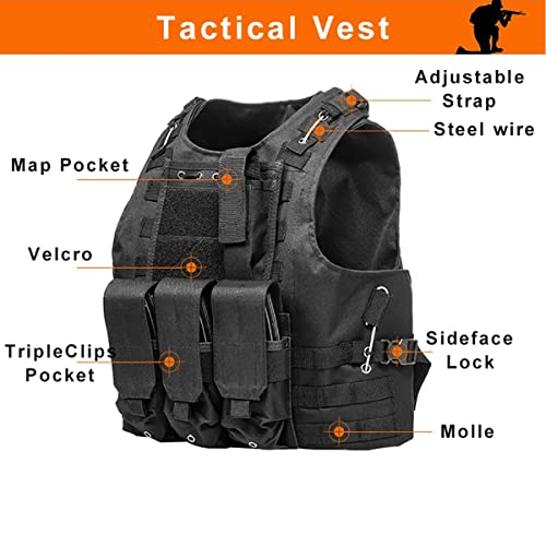 Azb BK-ZSBX03-1 Tactical Vest, Lightweight Airsoft Vest thumb #1