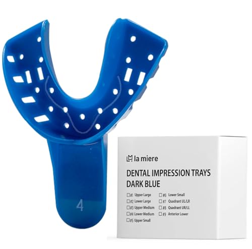 Image of #4, 120PC Tracking Spacer Plastic Dental Impression Trays Small Medium Large Upper-Left Lower-Right