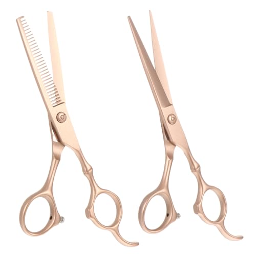 Beavorty 2Pcs Hairdressing Scissors Set Barber Hair Cutting Scissors Thinning