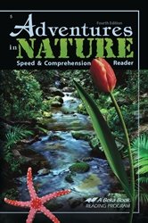 Paperback Adventures in Nature Speed and Comprehension Reader [A Beka Book] (5th Grade Reader) Book