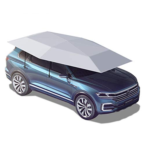 Posto auto coperto semiautomatico Tenda per auto semiautomatica Posto auto coperto mobile Piegato Protezione per automobile portatile Ombrello per auto Parasole Parasole Copertura universale
