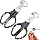 【Uso amplio】 Estas tijeras para huevos son herramientas perfectas para trabajar con codornices y otros huevos pequeños. También pueden ser un regalo exquisito para mamá o esposa. Esta herramienta perfecta ha hecho que cocinar huevos pequeños sea un trabajo fácil.