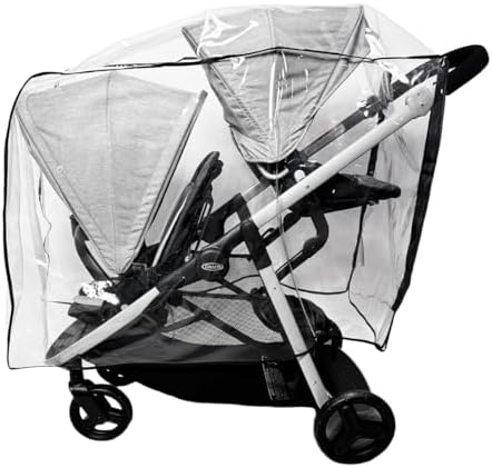 Twins Baby Pushchair Rain Cover Universal Stroller Waterproof Rainy