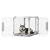 DIGGS Evolv Dog Crate Slim Durable Dog Kennel with Removable Ceiling Panel and Modular Design Safe Stylish and Convenient Ash Medium
