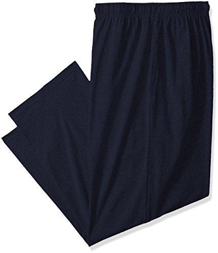 Fruit of the Loom Men's Extended Sizes Jersey Knit Sleep Pant (1-Pack), Navy, Medium