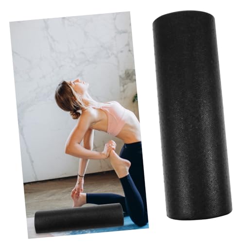 Rodillo de espuma de alta densidad para yoga y masajes, color negro, accesorio ligero para fitness, equilibrio, flexibilidad, fortalecimiento y ejercicios de rehabilitación miniatura 4