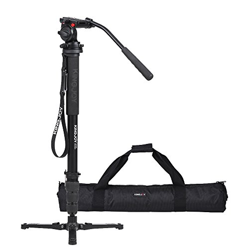 Andoer Kingjoy MP3008 170cm/66.9" Multi-functional Monopod Unipod w/Fluid Drag Damping Pan Panoramic Head