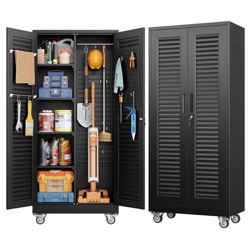 Aobabo Lockable Metal Garage Storage Cabinet