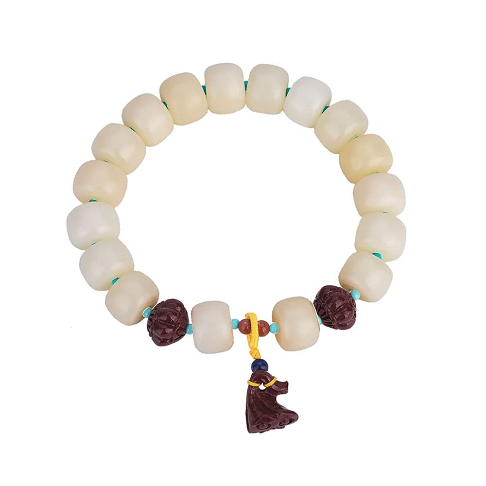 oiujhgCDS Buddhist prayer beads, Buddhist Prayer Beads Bracelet,bead bracelet,White Jade Bodhi Root Hand String