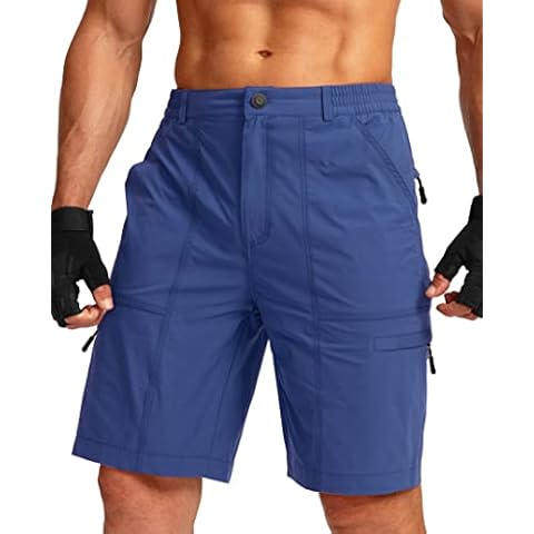 Viodia Men's 10" Hiking Cargo Shorts Quick Dry Lightweight Stretch Shorts for Men Outdoor Fishing Summer Shorts with Pockets Cover