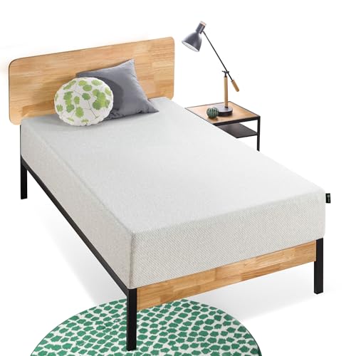 Image of Zinus 12 Inch Ultima Memory Foam Mattress, Twin, Fiberglass Free, Pressure Relieving, CertiPUR-US Certified, Mattress in A Box, White