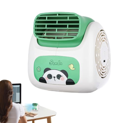 Panda - Ventilador de aire acondicionado – Enfriador de escritorio alimentado por USB | unidad de CA personal sin aspas con tecnología de turbocarga, perfecto para dormitorio, oficina y Panda - Ventilador de aire acondicionado – Enfriador de escritorio alimentado por USB | unidad de CA personal sin aspas con tecnología de turbocarga, perfecto para dormitorio, oficina y