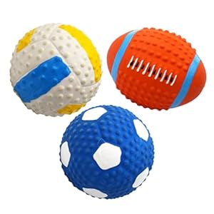 Garneck 3 Stück Haustier Latexspielzeug Bälle