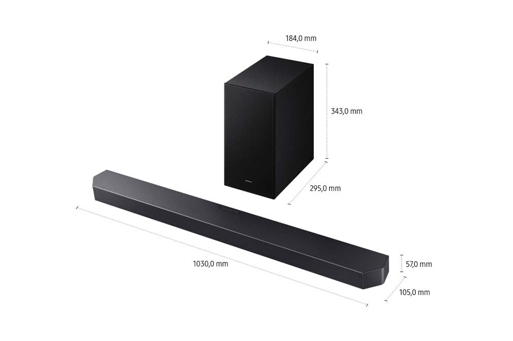 Samsung HW-Q610GF Q-Series 3.1.2-Kanal-Soundbar für Fernseher, TV-Lautsprecher mit kabellosem 6,5"-Subwoofer, Dolby Atmos und DTS:X, Q-Symphony, Game Mode Pro
