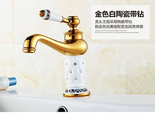 Robinet de baignoire mural blanc et bronze chic pour salle de bain raffinée