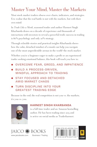 Image of Trade Like a Monk: Master Your Mind, Master the Markets | Mind Over Markets for Traders & Investors | Master Emotions, Maximise Profits | Winning Mindset for Stock Market